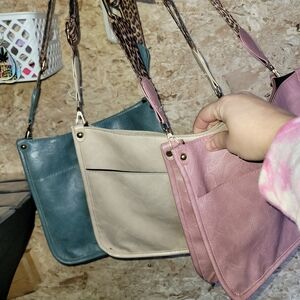 Stylish Pink, Cream, and Blue Women's Bags